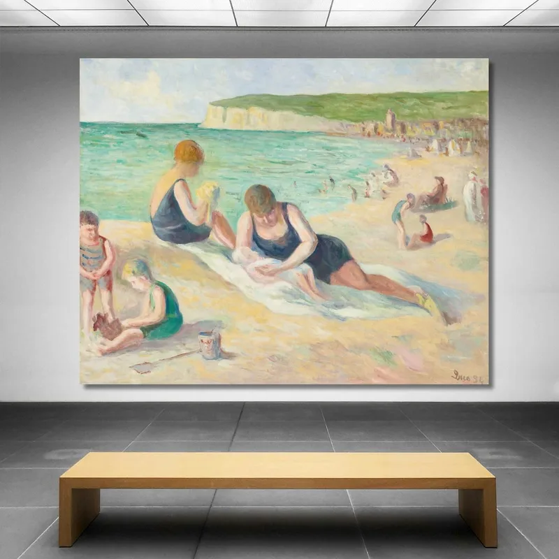 Der Strand Von Mers-Les-Bains Maximilien Luce