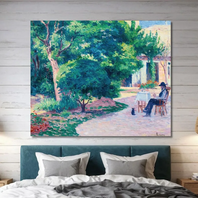 París El Jardín De Alexandre Charpentier En El Hameau Boileau Maximilien Luce