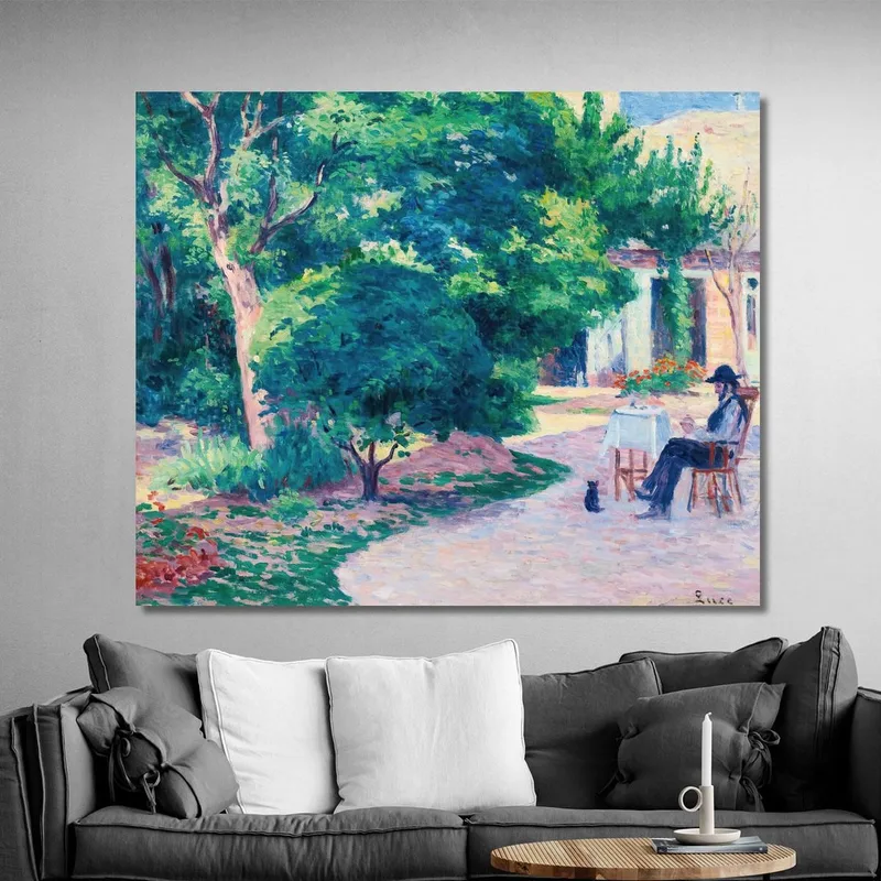 París El Jardín De Alexandre Charpentier En El Hameau Boileau Maximilien Luce