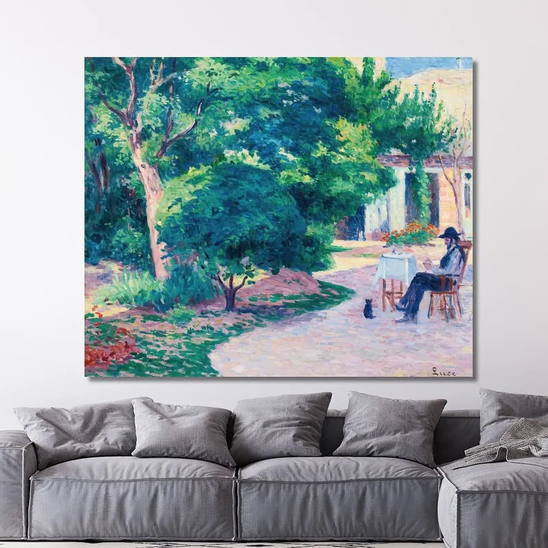 París El Jardín De Alexandre Charpentier En El Hameau Boileau Maximilien Luce