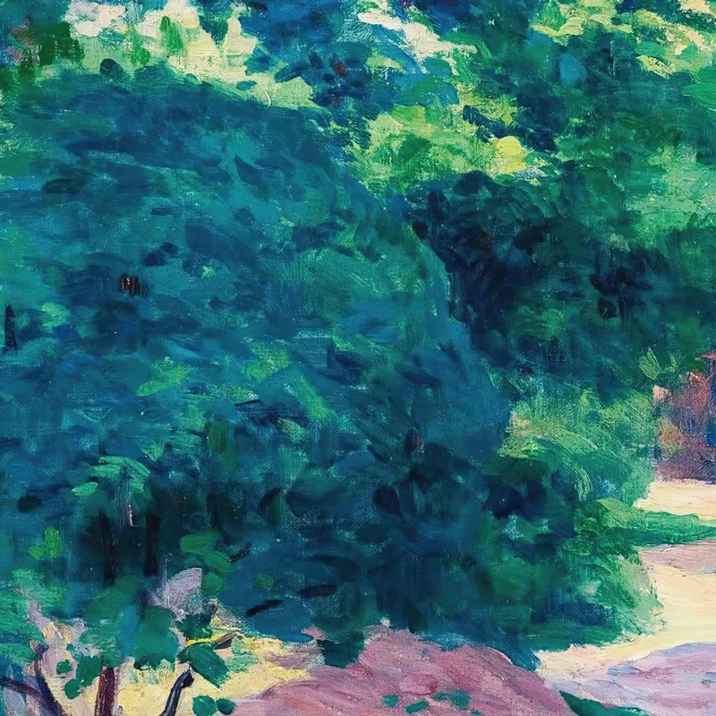 París El Jardín De Alexandre Charpentier En El Hameau Boileau Maximilien Luce