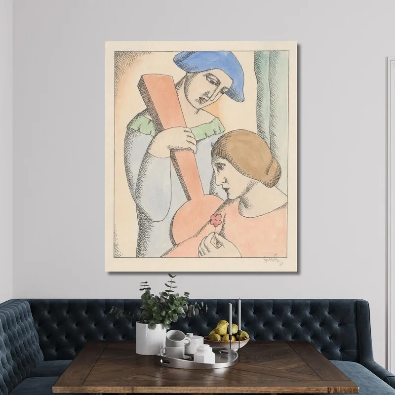 Les Amoureux Arlequin Et Colombine Mikuláš Galanda