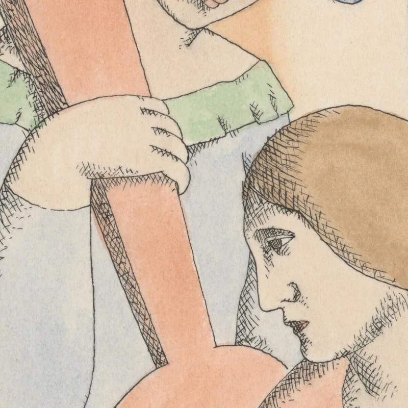 Les Amoureux Arlequin Et Colombine Mikuláš Galanda