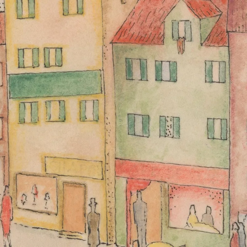 Street With A Pastry Shop Mikuláš Galanda