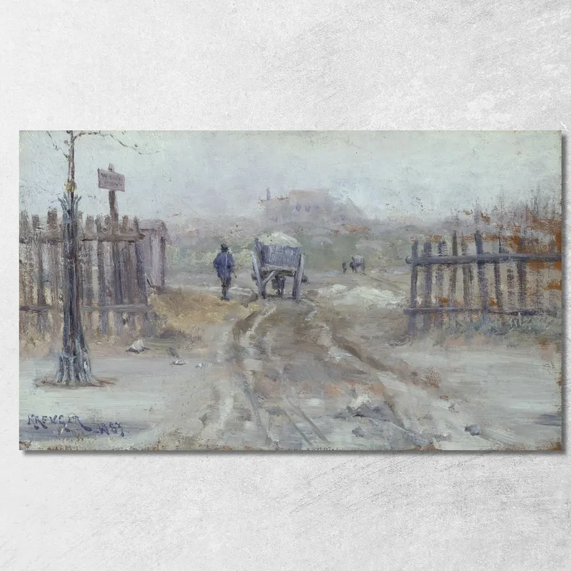 Französische Landschaft Nils Kreuger drucken auf leinwand