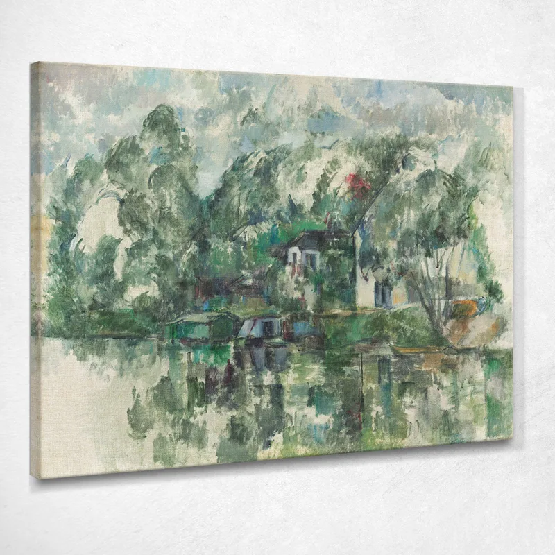 Al Bordo Dell'Acqua Paul Cézanne quadro stampa su tela