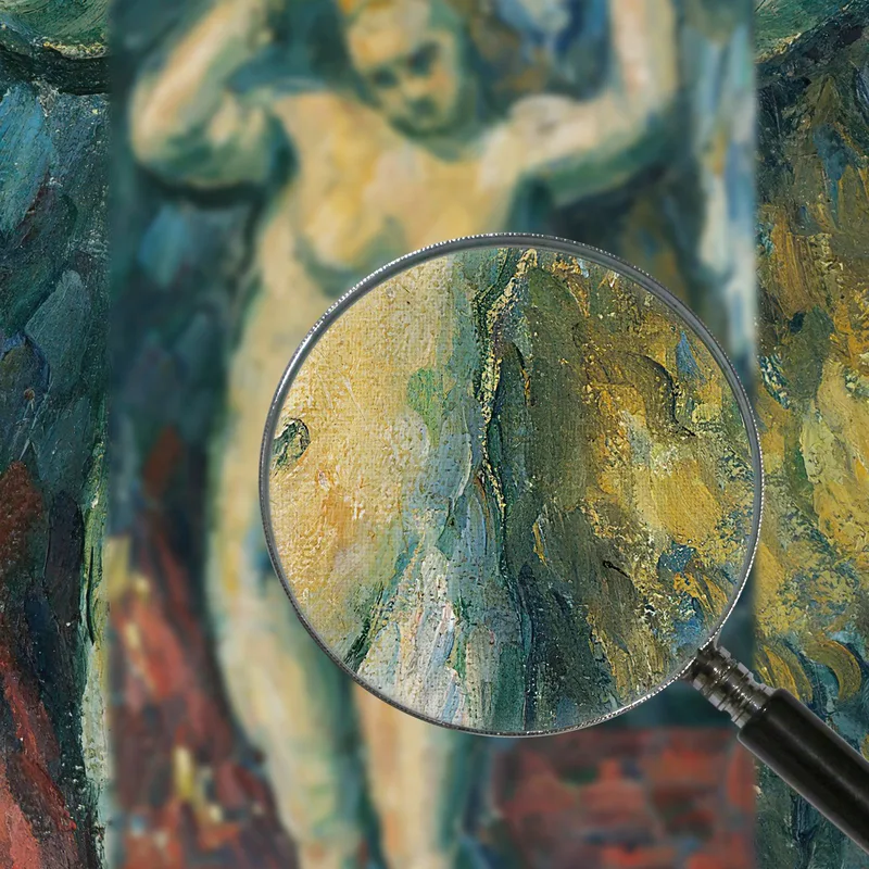 Bañista De Pie Secándose El Pelo Paul Cézanne