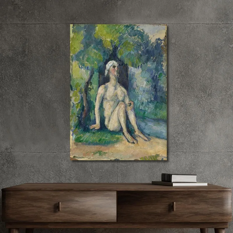 Bañistas Sentados En El Agua Paul Cézanne