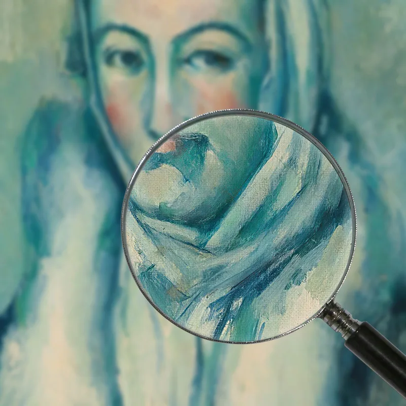 La Femme À L'Hermine D'Après Le Greco Paul Cézanne
