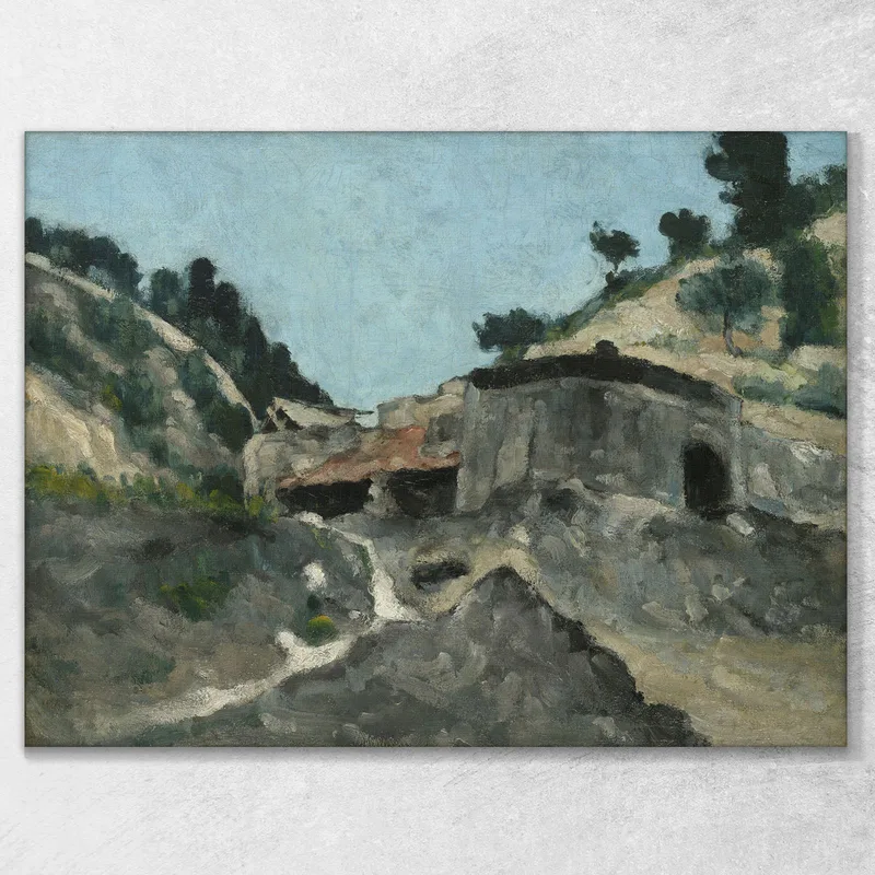Paisaje Con Molino De Agua Paul Cézanne