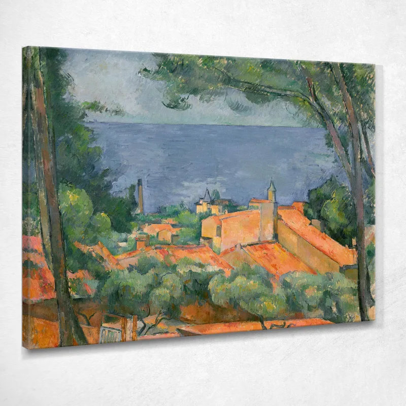 L’Estaque With Red Roofs Paul Cézanne