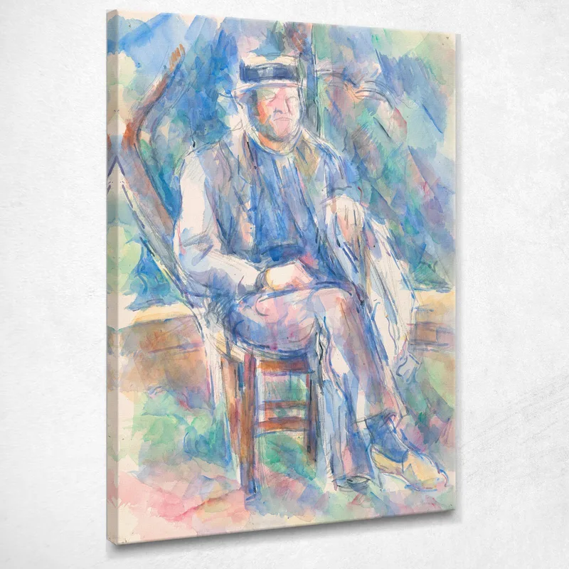 Hombre Que Llevaba Un Sombrero De Paja Paul Cézanne