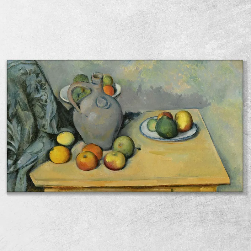 Pichet Et Fruits Sur Une Table Paul Cézanne