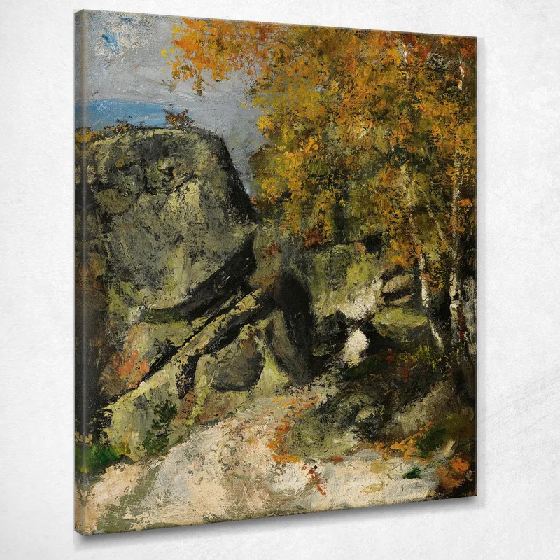 Rochers Dans La Fôret Fontainebleau Paul Cézanne