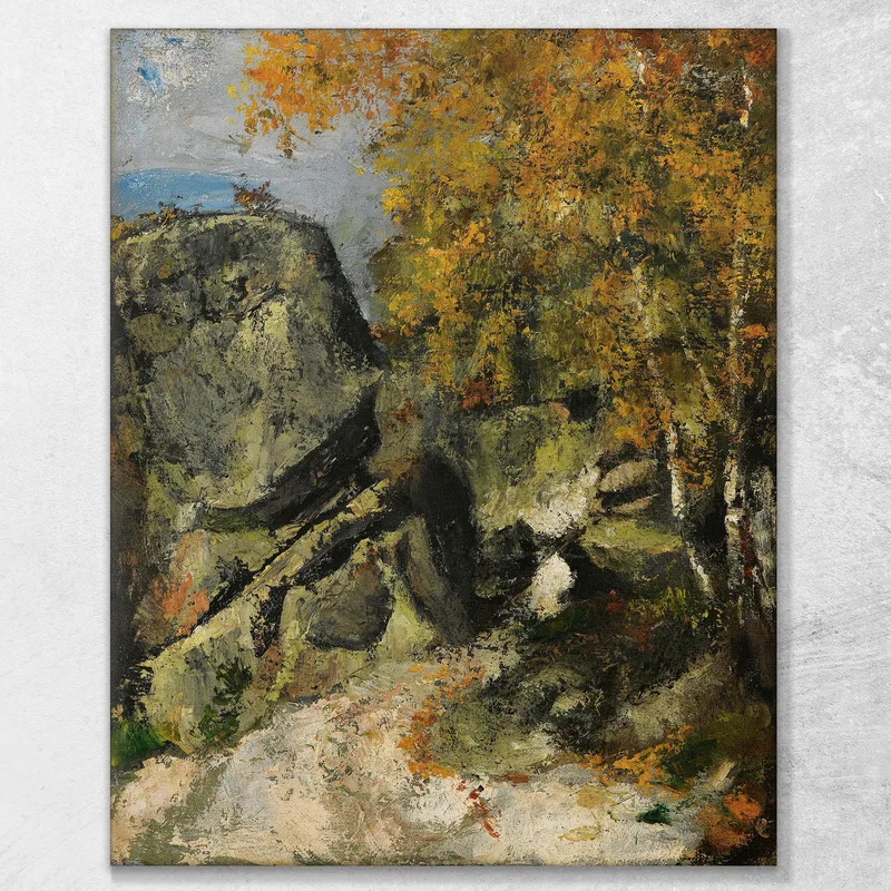 Rochers Dans La Fôret Fontainebleau Paul Cézanne