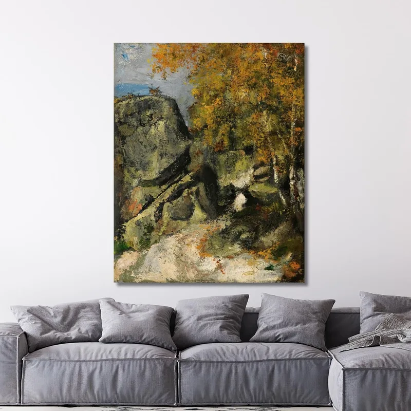 Rochers Dans La Fôret Fontainebleau Paul Cézanne