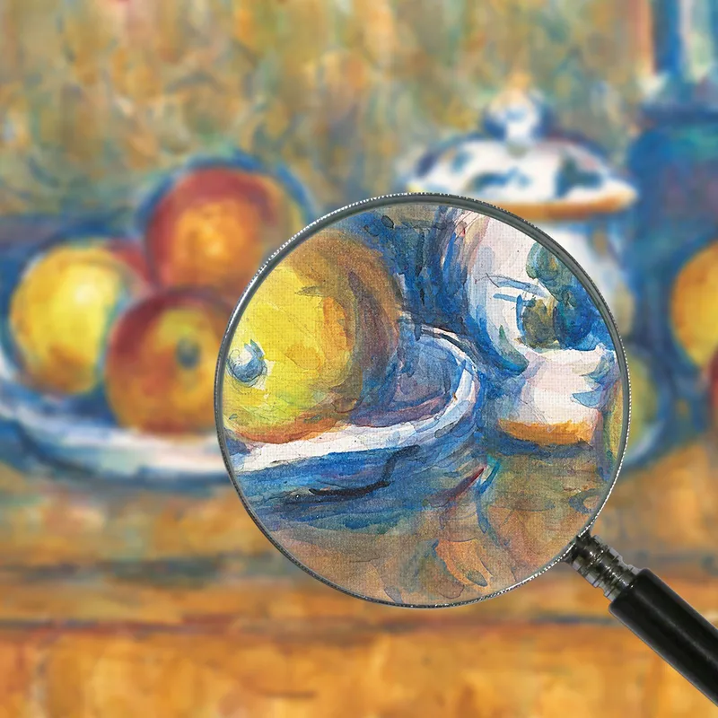 Still Life With Blue Bottle Sugar Bowl And Apples Paul Cézanne