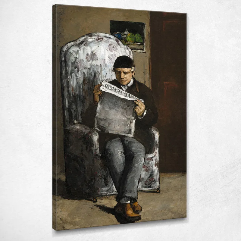 The Artist'S Father Reading L'Événement Paul Cézanne