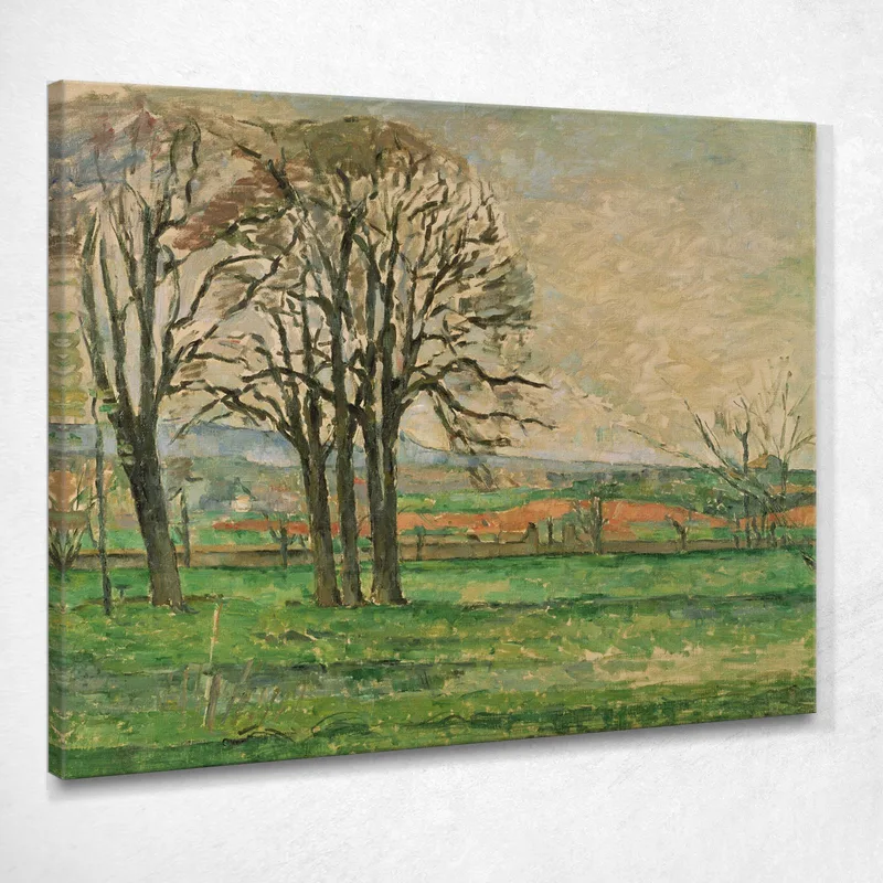 Los Árboles Desnudos En Jas De Bouffan Paul Cézanne