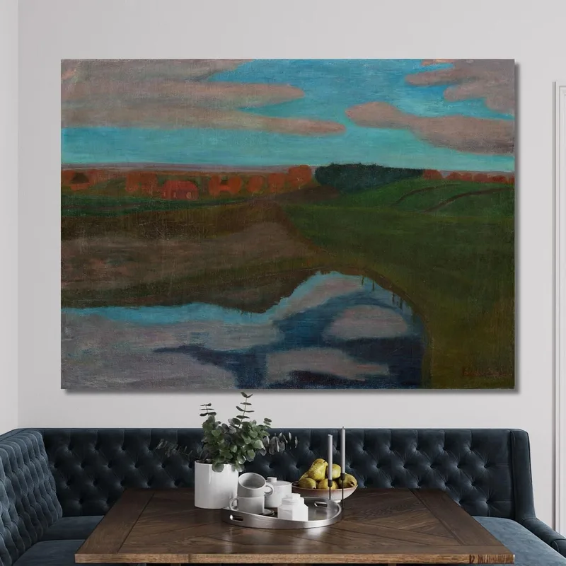 Paysage D'Automne Au Weyerberg Avec Étang Paula Modersohn-Becker