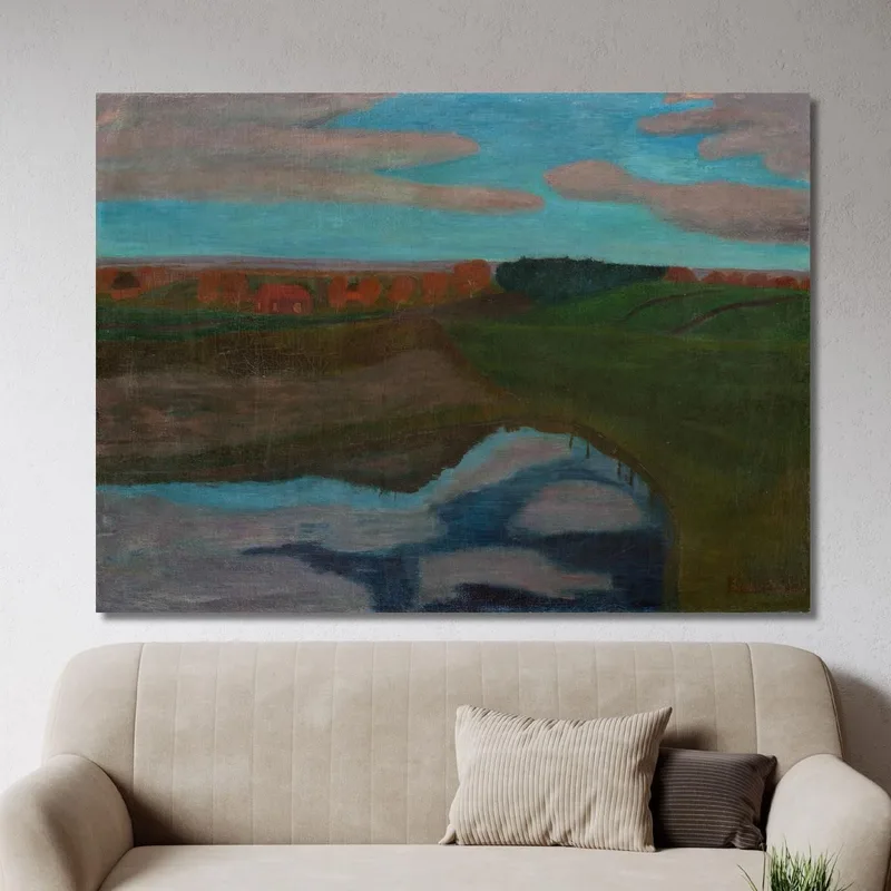 Paysage D'Automne Au Weyerberg Avec Étang Paula Modersohn-Becker