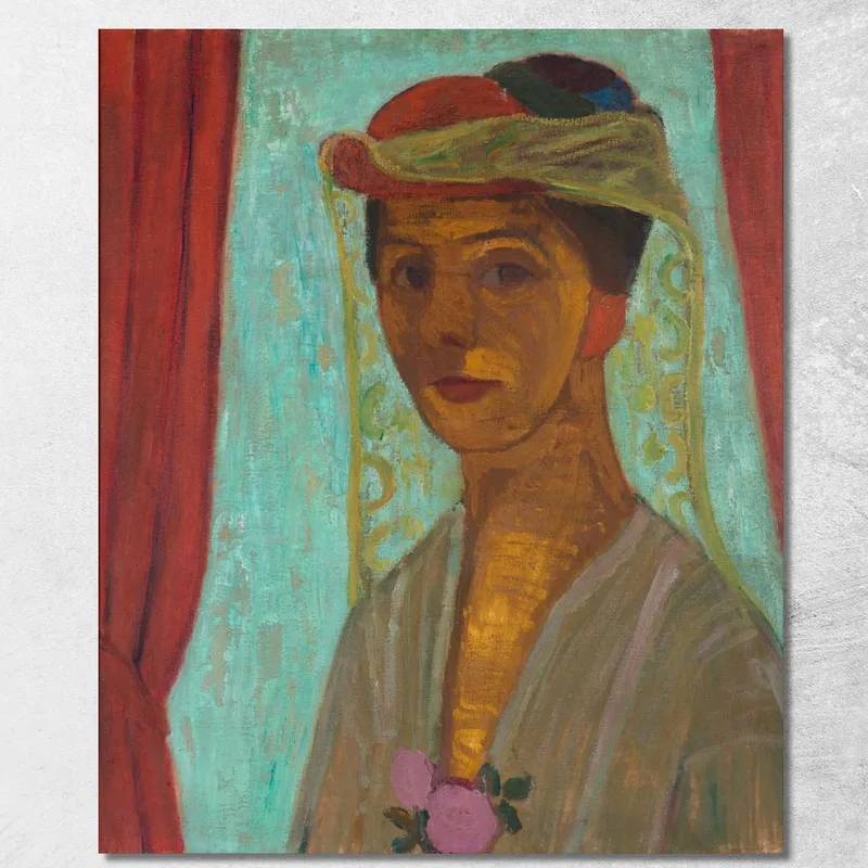 Autoportrait Avec Chapeau Et Voile Paula Modersohn-Becker