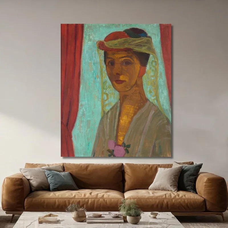 Autoportrait Avec Chapeau Et Voile Paula Modersohn-Becker