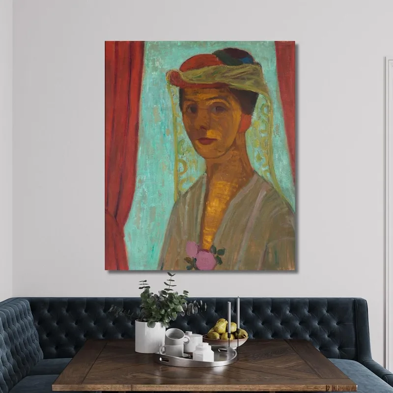 Autoportrait Avec Chapeau Et Voile Paula Modersohn-Becker