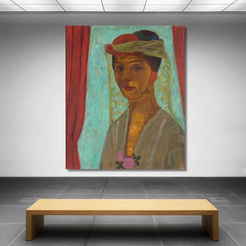 Autoportrait Avec Chapeau Et Voile Paula Modersohn-Becker