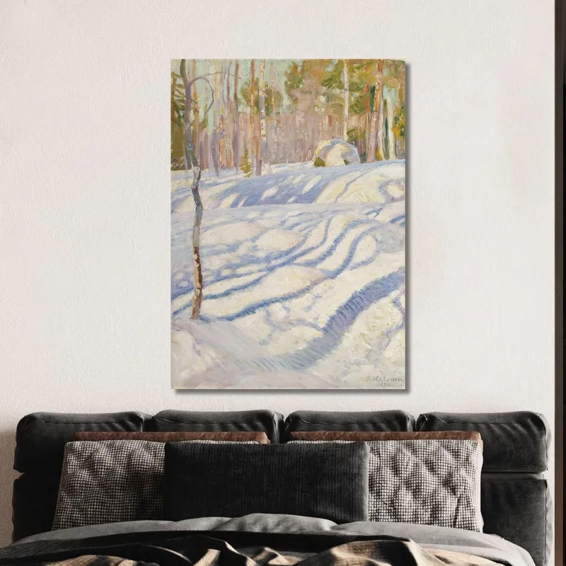 Sunlit Winter Landscape Pekka Halonen