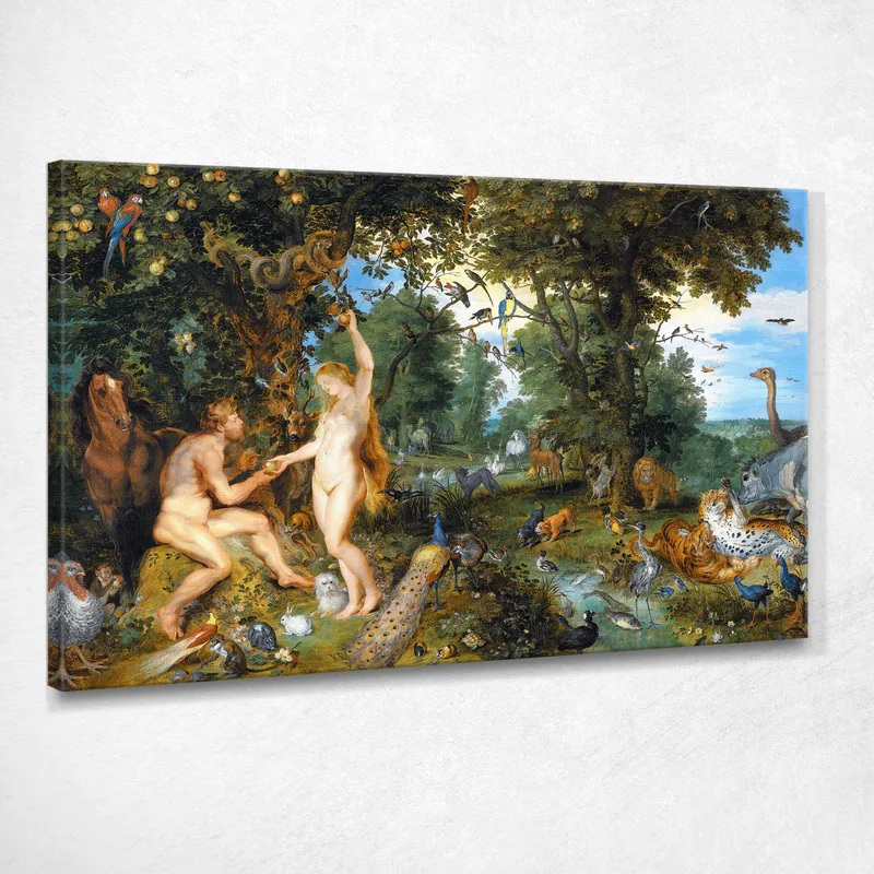El Jardín Del Edén Con La Caída Del Hombre Peter Paul Rubens
