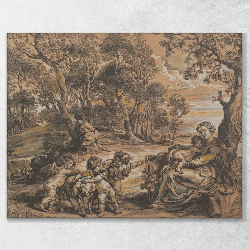 El Descanso En La Huida A Egipto Peter Paul Rubens