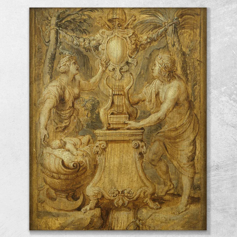 Il Frontespizio Del Libro Lirico Iv Di Sarbievi Peter Paul Rubens