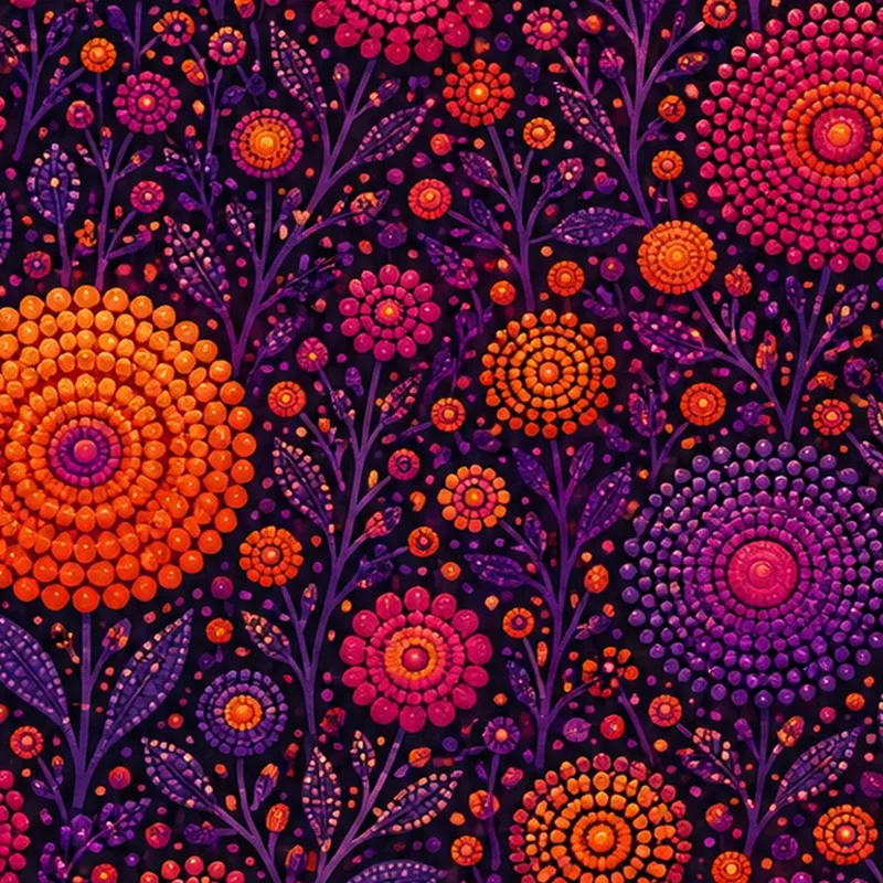 Yayoi kusama leinwanddruck ausdrucksvolle mandala-blüte