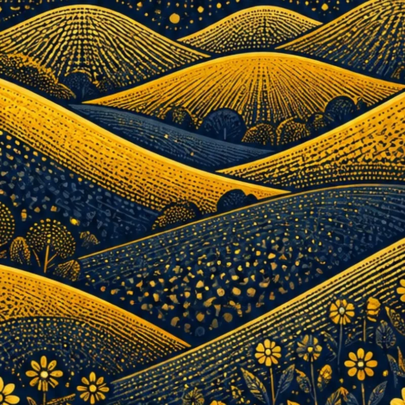 Sunflower Fields Under Golden Sun canvas art print