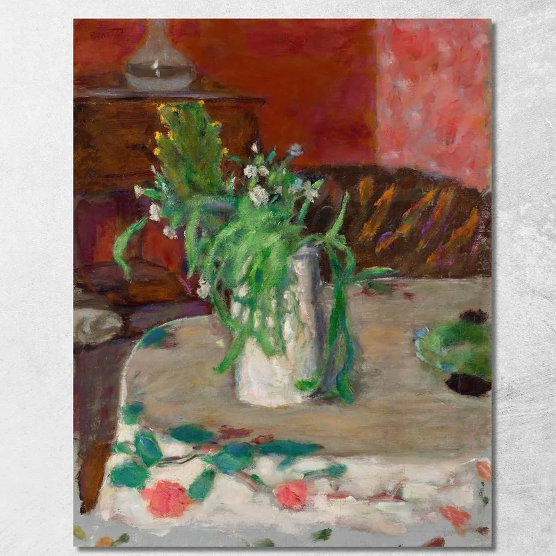 Flowers And Carafe Pierre Bonnard