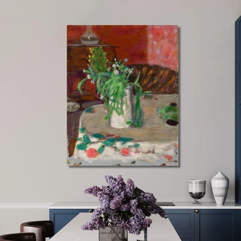Flowers And Carafe Pierre Bonnard