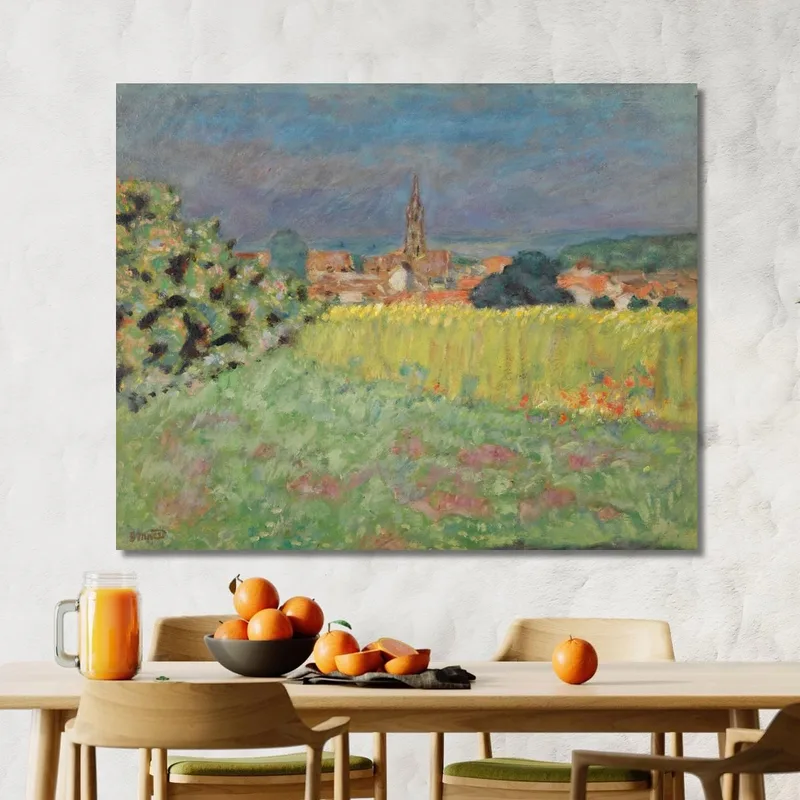 The Wheat Field In Front Of The Church Pierre Bonnard