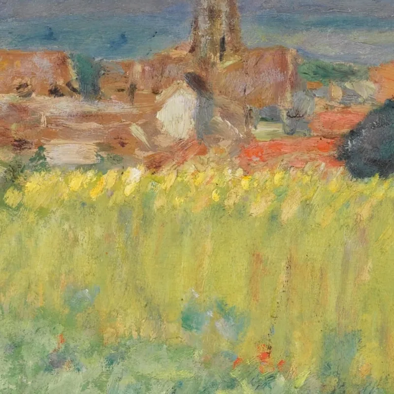 The Wheat Field In Front Of The Church Pierre Bonnard