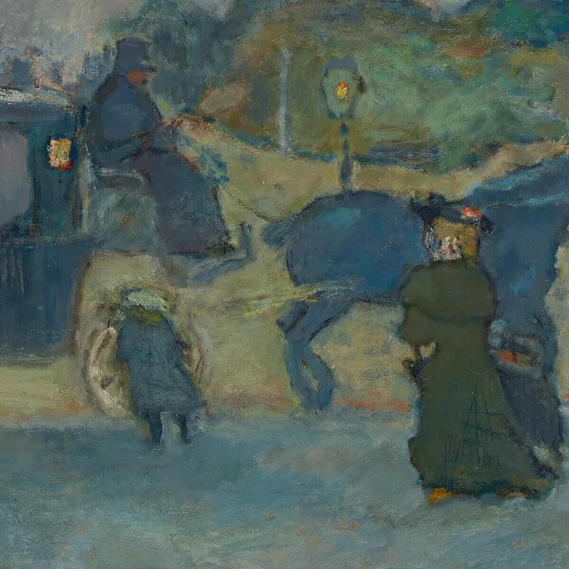 The Two Fiacres Boulevard Des Batignolles Pierre Bonnard