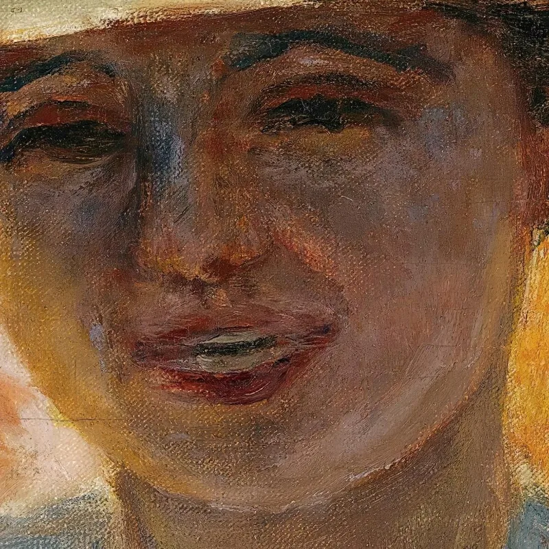 Portrait De Femme Au Grand Chapeau Pierre Bonnard
