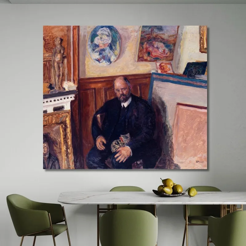 Portrait D'Ambroise Vollard Au Chat Pierre Bonnard