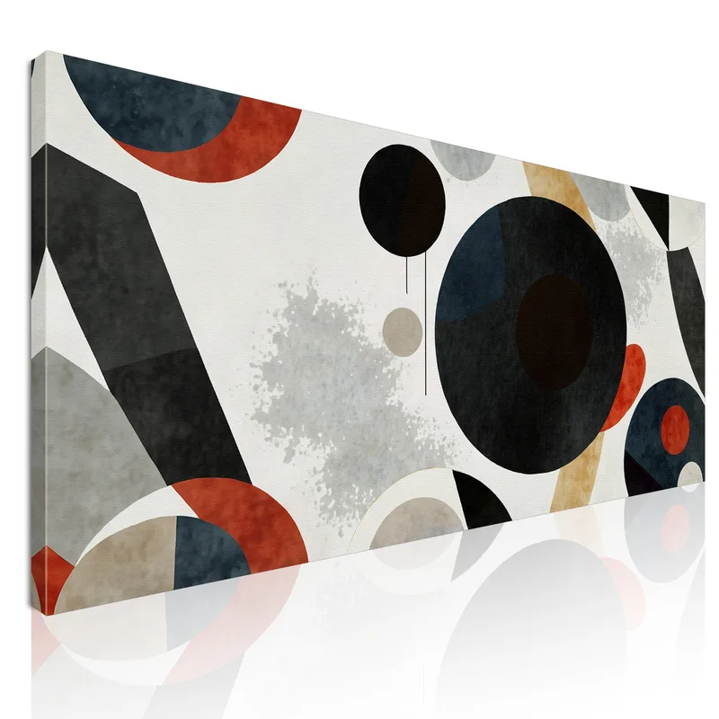 Abstract Shapes Framework Abstract Geometric Composition canvas print