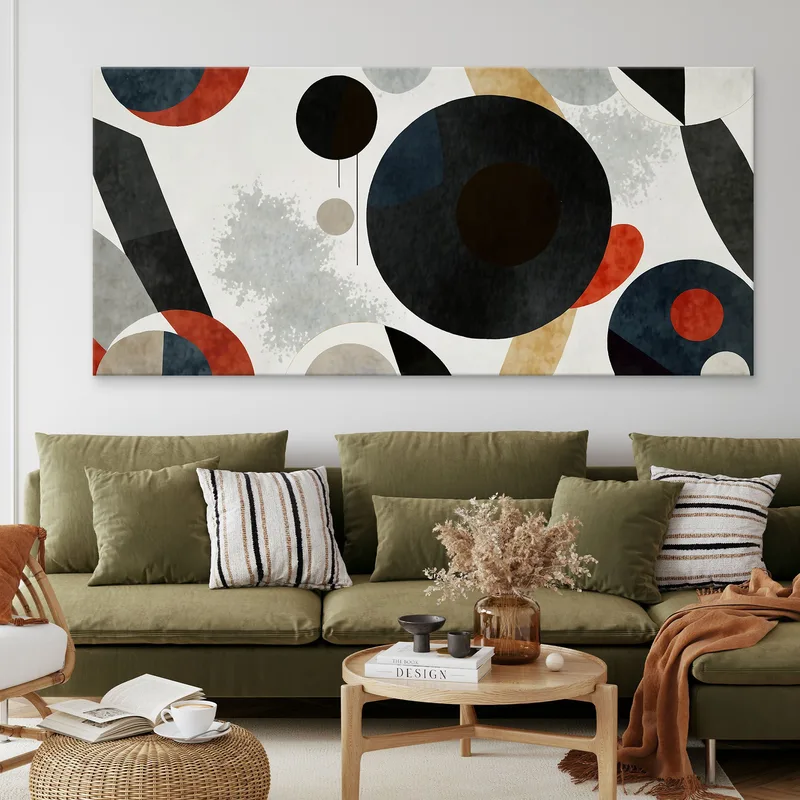 Abstract Shapes Framework Abstract Geometric Composition