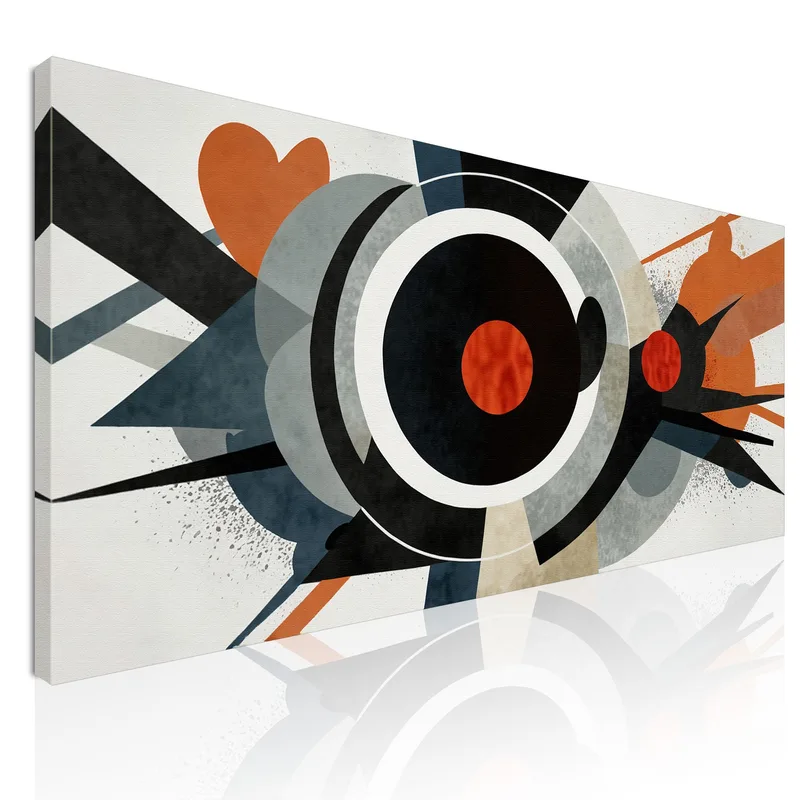 Abstract Shapes Painting Abstract Geometric Dynamism canvas print