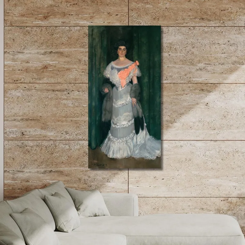 Montserrat Casas De Nieto Im Abendkleid Ramón Casas