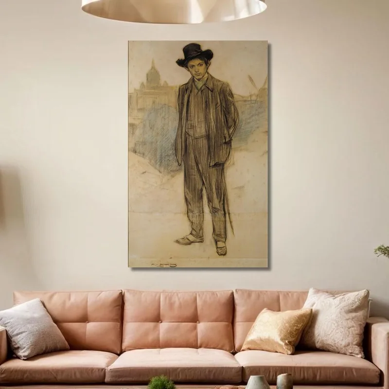 Portrait De Pablo Picasso Ramón Casas