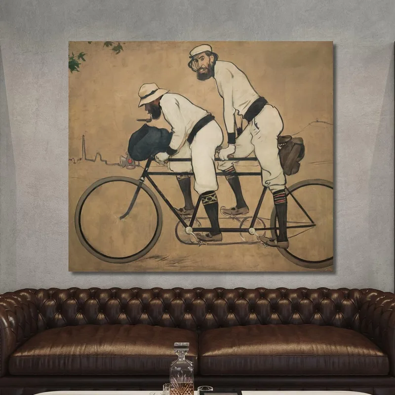 Ramon Casas Et Pere Romeu Sur Un Tandem Ramón Casas