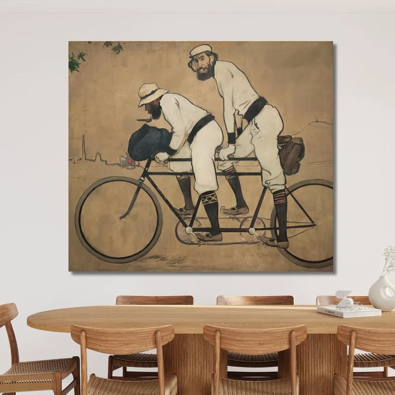 Ramon Casas Et Pere Romeu Sur Un Tandem Ramón Casas