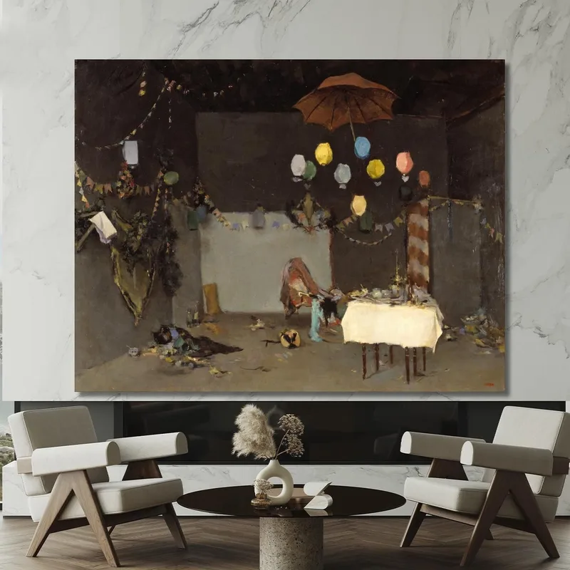 Interior De Estudio Ramón Casas